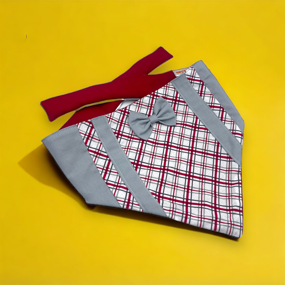 Bandana Tuxedo 2-in-1 wine lines