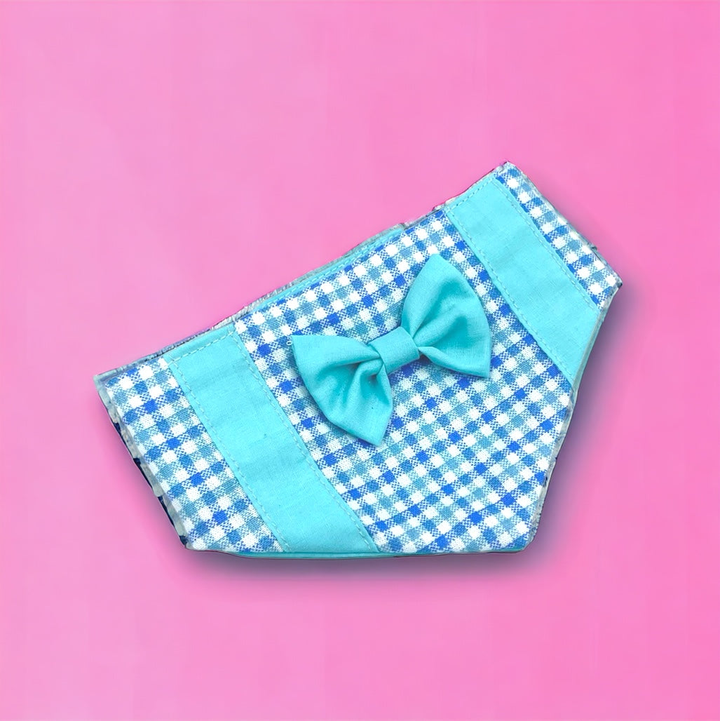 Bandana Tuxedo 2-in-1 baby blue