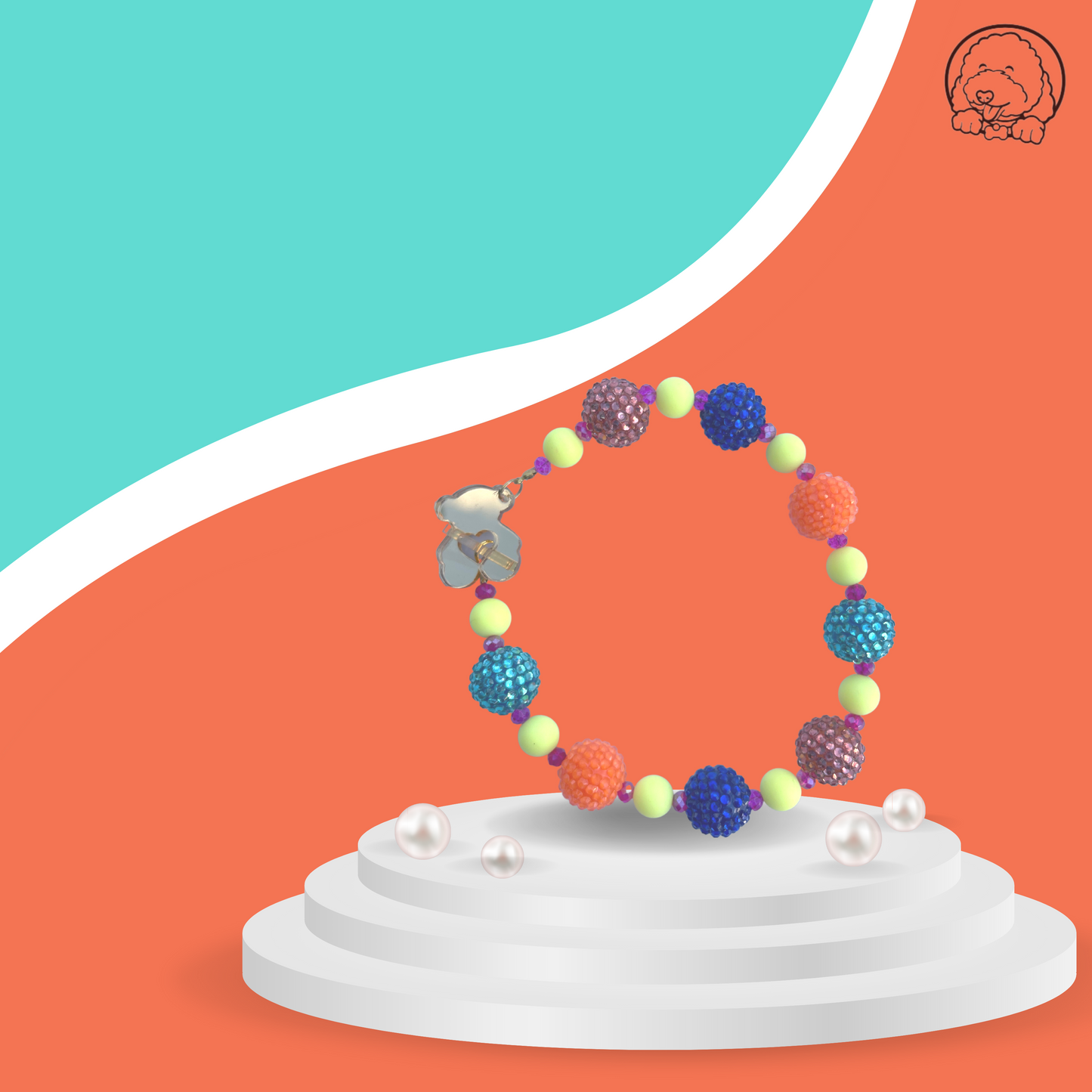 Necklace (Colorful bear)