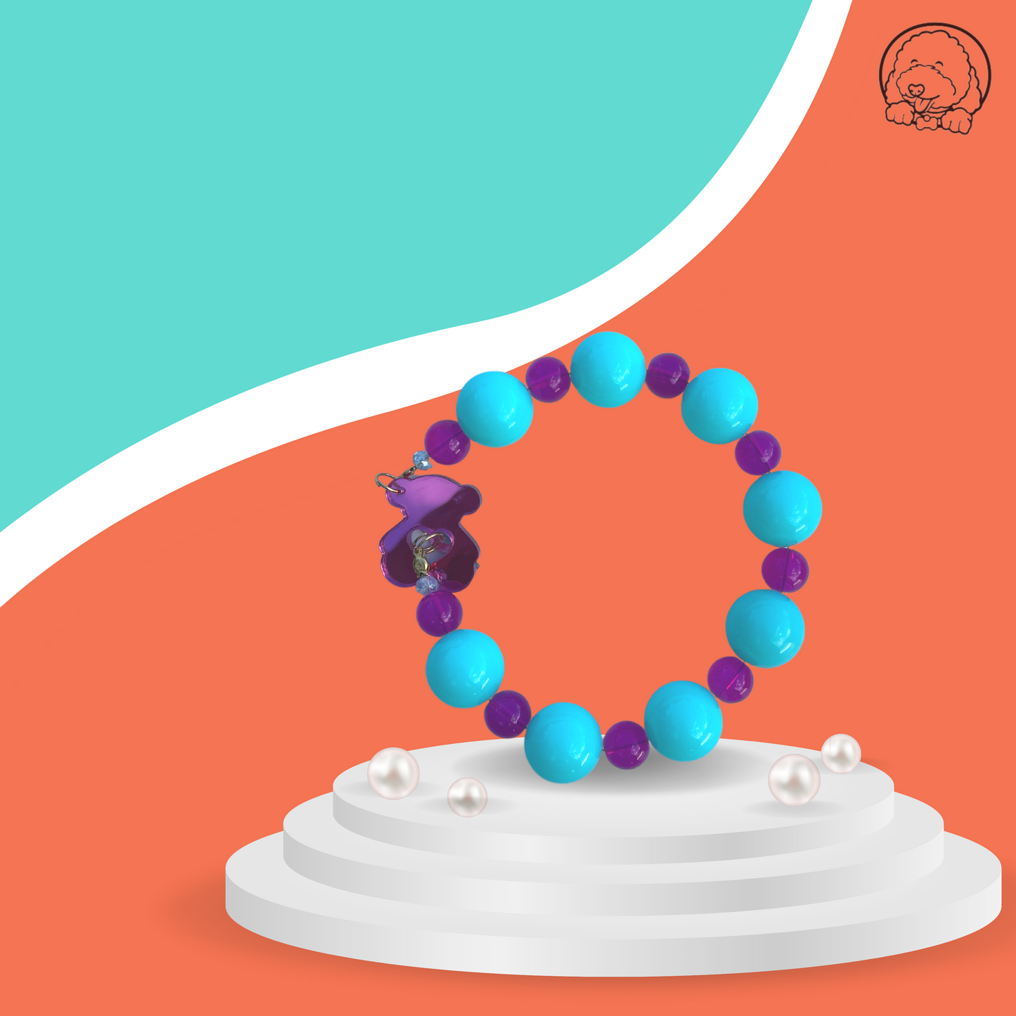 Necklace (blue bear)