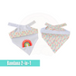 Bandana Lovely Rainbow bordada 2-in1