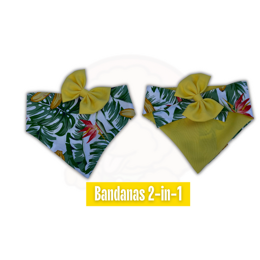 Bandana (2-in-1) Tropical Yellow