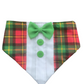 Chritmas dog bandana-tuxedo